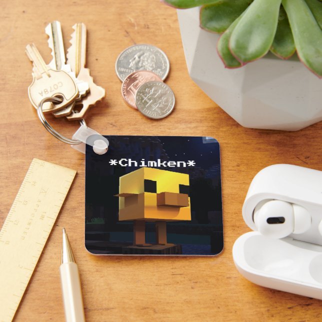 Llavero Minecraft Chimken (Personalized) (Escritorio )