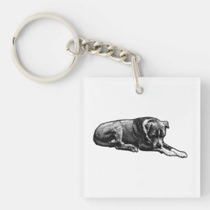 Llavero Mini cadena de perro de grano