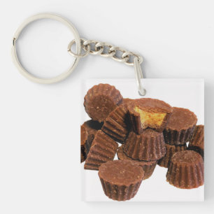 Llavero Mini chocolate + maní manteca de maní para la cade