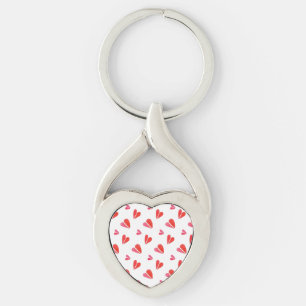 Llavero MINI HEARTS Metalizado Heart Keychain