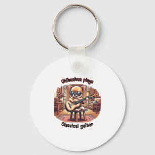 Llavero Mini Maestro Guitarrista Chihuahua