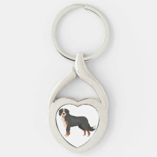 Llavero Mini mezcla de perro bernés