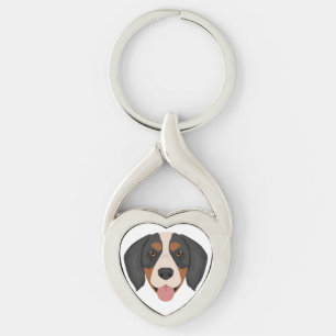 Llavero Mini perro mezcla de Boyero de Berna