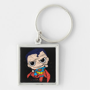 Llavero Mini Superman Sketch - Volando