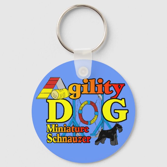 Llavero Miniatura_Schnauzer_Agility (Anverso)