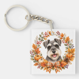Llavero Miniature Schnauzer Otoño