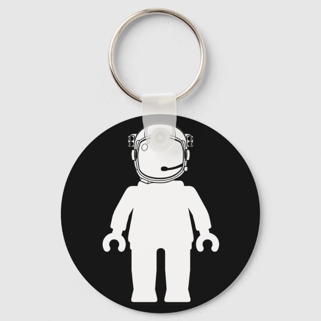 Llavero Minifig de astronauta estilo banksy (Anverso)