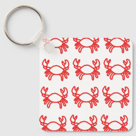 Llavero Minimal Crab Zodiac Keychain – Modern