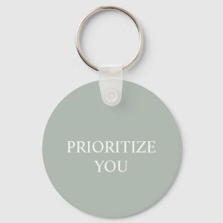 Llavero Minimal Prioritize You Quote Ash Colour