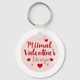 Llavero Minimal Valentine’s Day Love Typography Design | R