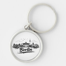 Llavero Minimalist Berlin Germany Cityscape Art