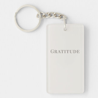 Llavero Minimalist Gratitude – Calm Typography Design