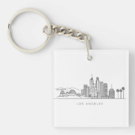 Llavero Minimalist Los Angeles Skyline Illustration