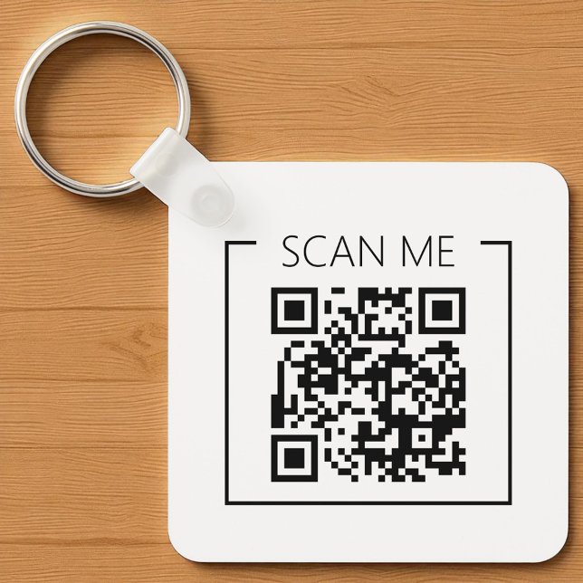 Llavero Minimalist QR Code Scan Me Business (Subido por el creador)