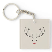 minimalist reindeer face