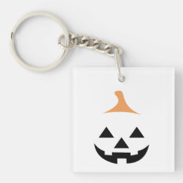 Llavero Minimalist Scary Pumpkin