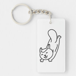 Llavero Minimalist Sugar Glider Line Art