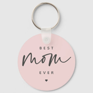 Llavero Minimalista mejor madre jamás elegante tipografía 