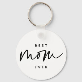 Llavero Minimalista mejor madre jamás elegante tipografía 
