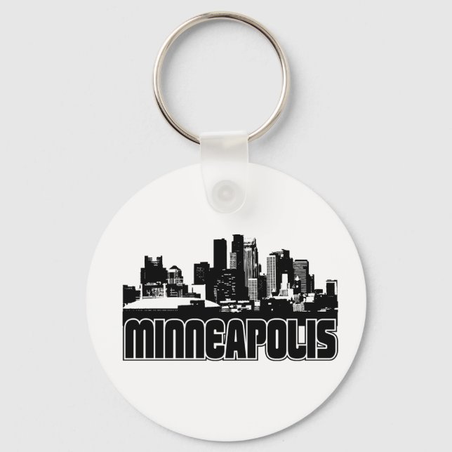 Llavero Minneapolis Skyline (Anverso)