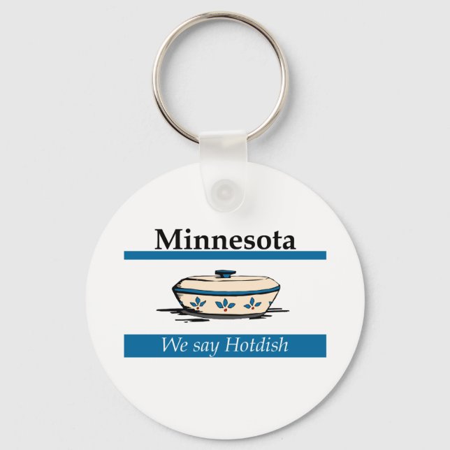 Llavero Minnesota: Decimos Hotdish (Anverso)