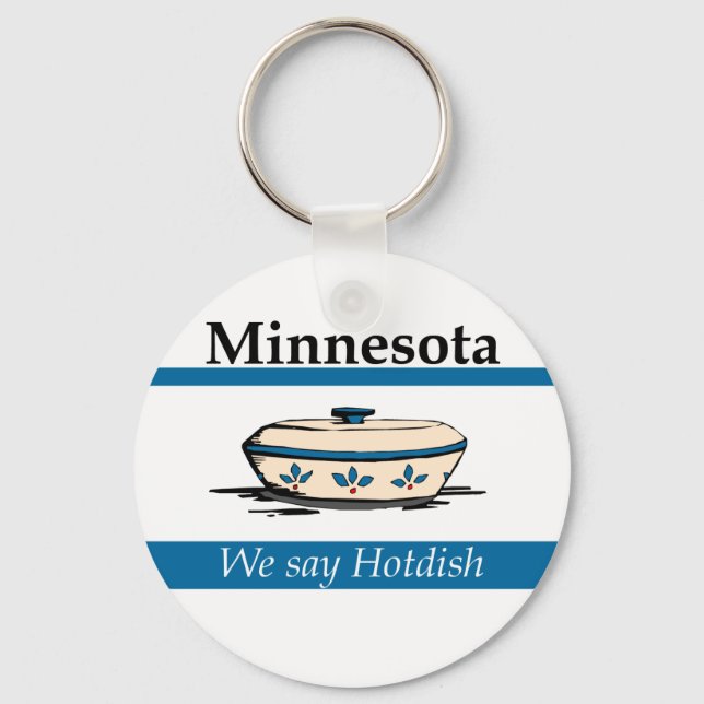 Llavero Minnesota: Decimos Hotdish (Anverso)