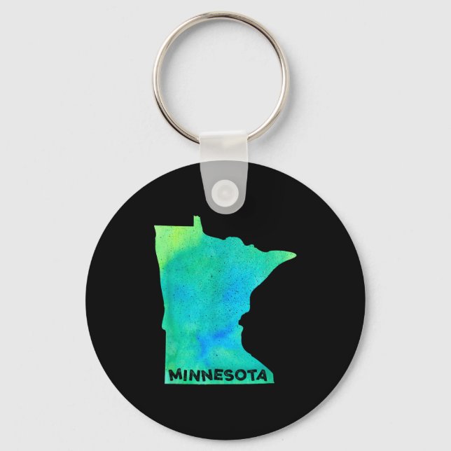 Llavero Minnesota Home State Women Men Kid Roots Map Love  (Anverso)