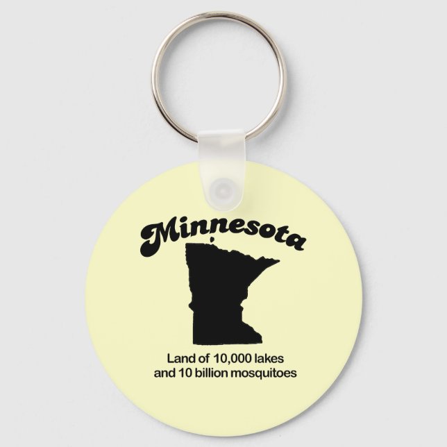Llavero Minnesota Motto - Tierra de 10.000 lagos (Anverso)
