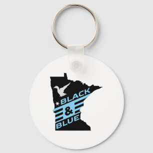 Llavero Minnesota Soccer Loon Negro Y Azul