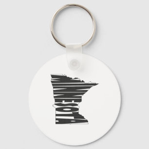Llavero Minnesota State Name Word Art Keychain