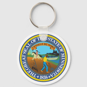 Llavero Minnesota State Seal Emblem