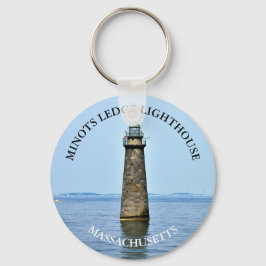 Llavero Minots Ledge Lighthouse Massachusetts Keyring
