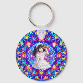 Llavero Mirabella im Farbenlicht – Kaleidoskop Mandala 