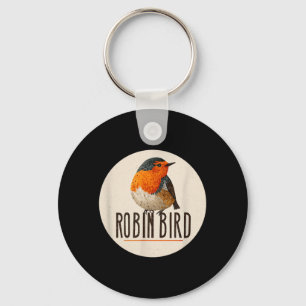 Llavero Mirada de pájaro Robin Rojo