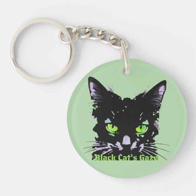 Llavero Mirada del Gato Negro (Frente)