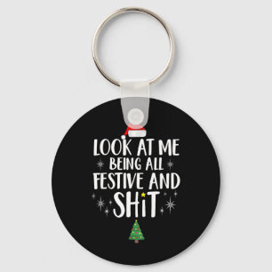 Llavero Mírame siendo todo festivo y divertido P de Navida