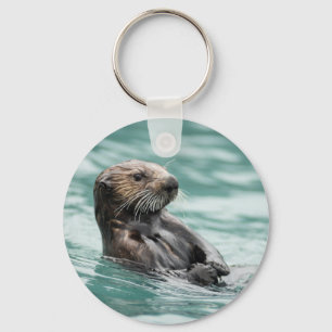 Llavero Mirando el Otter marino