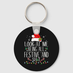 Llavero Mírenme Siendo Todo Festividad Y Navidades Tan Gra