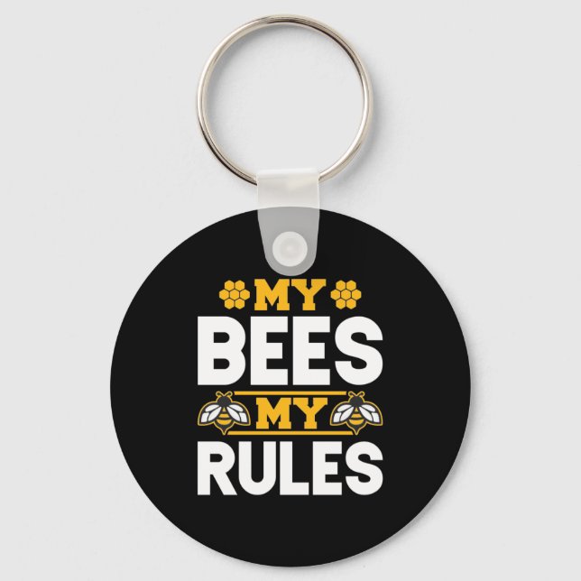 Llavero Mis abejas mis reglas (Anverso)