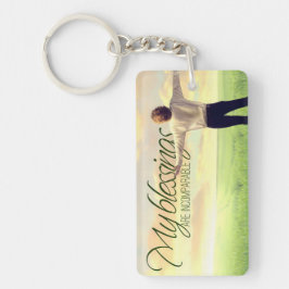 Llavero "Mis bendiciones" Motivación Afirmación