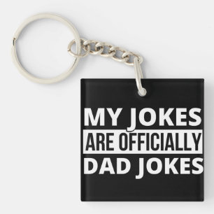 Llavero mis chistes son chistes de papá