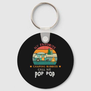 Llavero Mis compañeros de camping favoritos me llaman Pop 