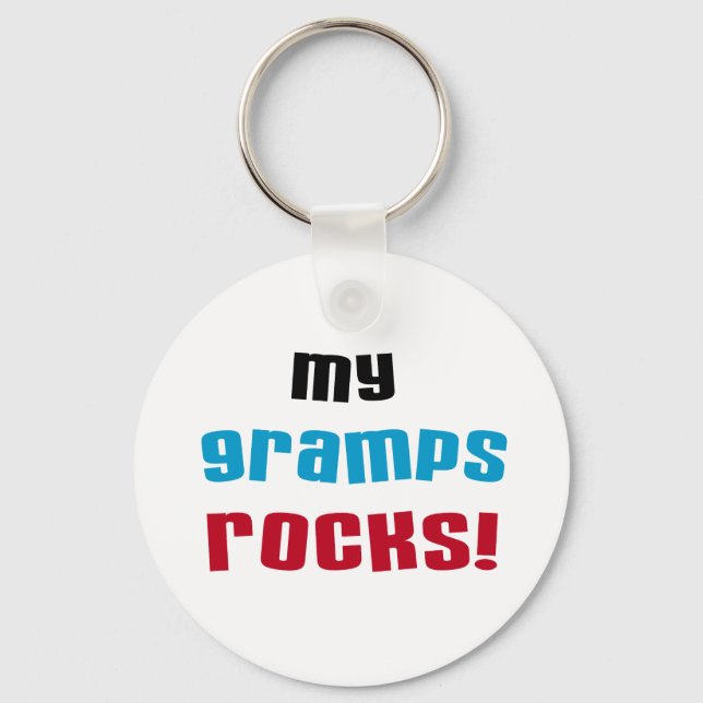 Llavero Mis Gramps Rocks camisetas y regalos (Anverso)