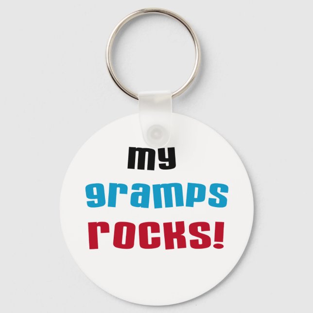 Llavero Mis Gramps Rocks camisetas y regalos (Anverso)