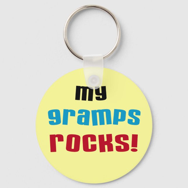 Llavero Mis Gramps Rocks camisetas y regalos (Anverso)