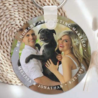 Llavero Mis Humanos Se Van a Casar Foto Personalizada de P