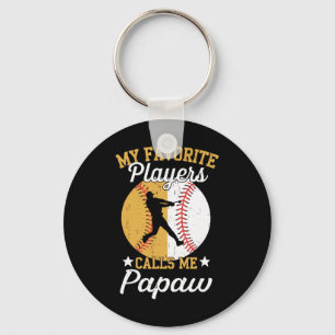 Llavero Mis jugadores favoritos de béisbol softbol me llam