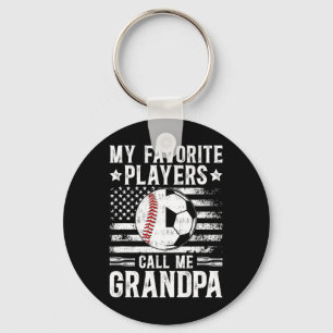 Llavero Mis jugadores favoritos me llaman abuelo Soccer By