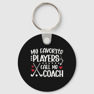 Llavero Mis jugadores favoritos me llaman entrenador de ho