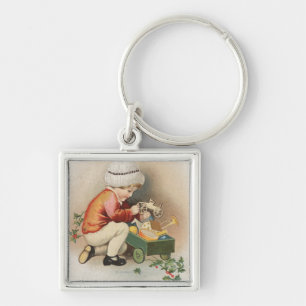 Llavero Mis Navidades desean juguetes de observación infan